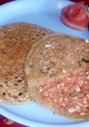 A picture of Carrot oats paratha.
