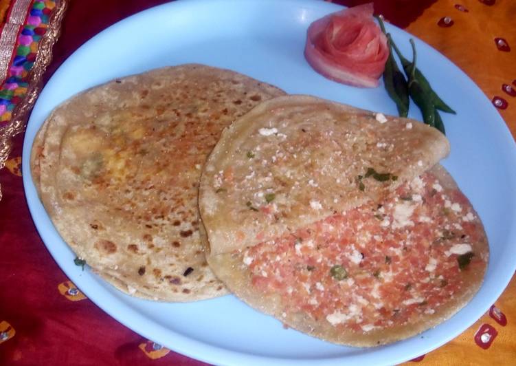 Easy Way to Make Super Quick Carrot oats paratha