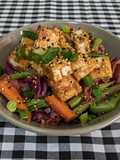 Bowl de Tofu com MUITOS Vegetais al dente perfeitos 😋