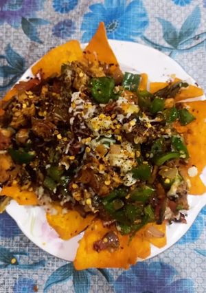 A picture of Chicken Cheese Doritos Nachos.