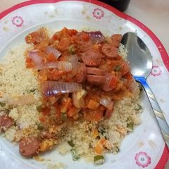 Sausage vegetable soup A picture of Sausage vegetable soup.