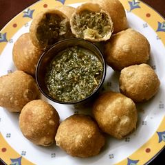 A picture of Kachori #deepfriedsnack.