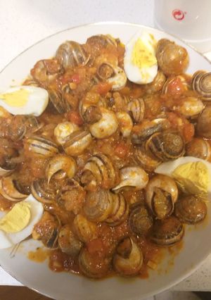 Una foto de Cargols amb salsa
