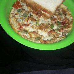 A picture of French omellet.