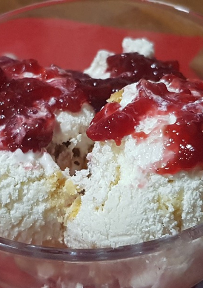Una foto de Helado de tarta de queso sin azúcar