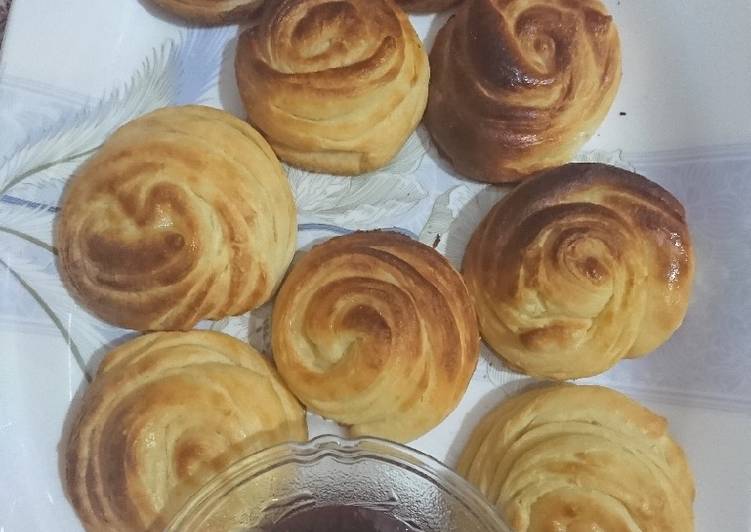 Simple Way to Make Ultimate Sweet bun called qatlama