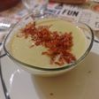 Gazpacho de melón con crujiente de jamón