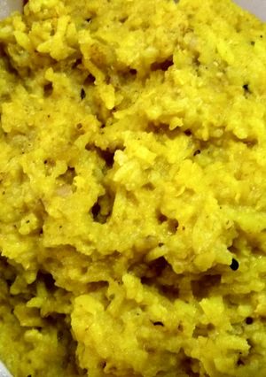 A picture of Moong daal khichdi.