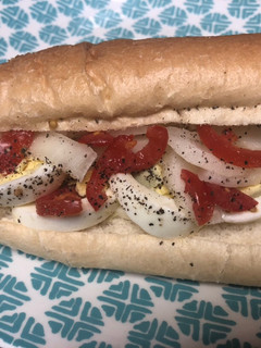 A picture of Boiled egg sandwich.