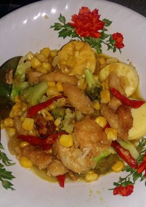 Foto resep Tumis Tofu sayur ayam crispy