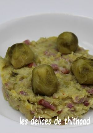Une photo de Purée de choux de bruxelles et pommes de terre