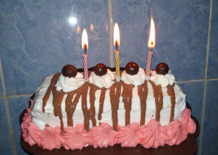 Resep Cake birthday no baking yang Menggugah Selera