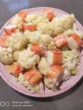 Cauliflower Sauteed with Crab Stick
