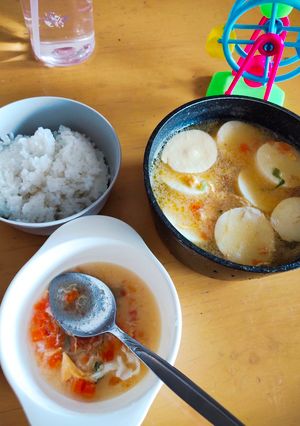Foto resep Mpasi 1y (sup egg tofu)