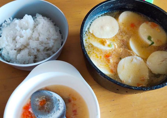 Recipe: Delicious Mpasi 1y (sup egg tofu)