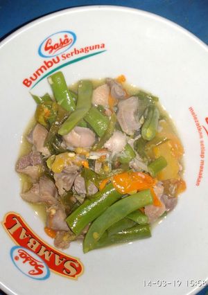 Foto resep Tumis ampela buncis rice cooker simpel