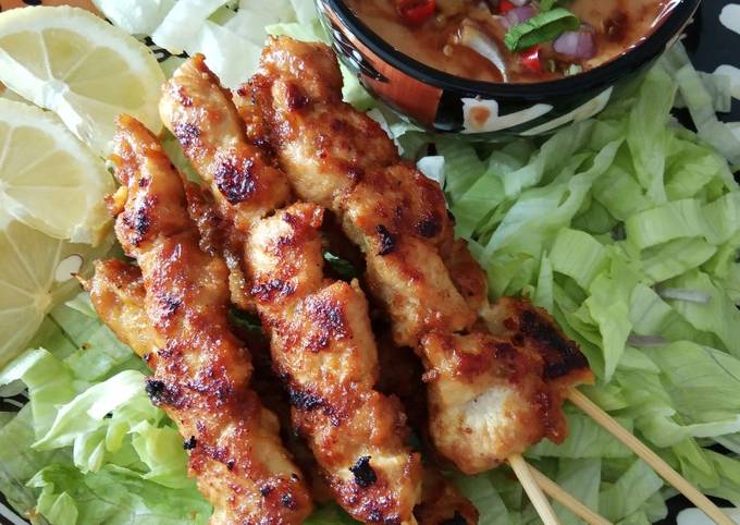 Resep Sate Ayam bumbu Kemiri (Madura) yang Lezat