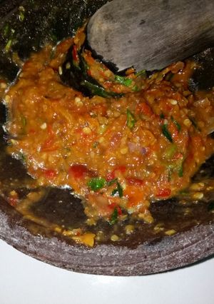 Foto resep Sambel pecel lele
