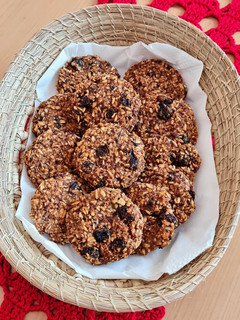 Una foto de Galletas de avena, naranja y jengibre 🍊🫚 veganas, sin azúcar ni edulcorante