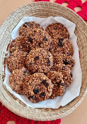 Una foto de Galletas de avena, naranja y jengibre 🍊🫚 veganas, sin azúcar ni edulcorante