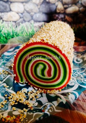 Foto resep Lapis tapioka gulung wijen
