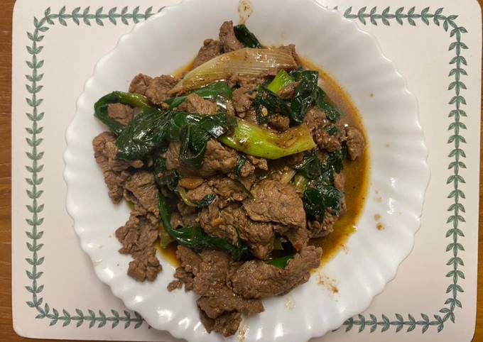 Easiest Way to Make Favorite Stir-fry beef with scallion 三星蔥爆牛肉