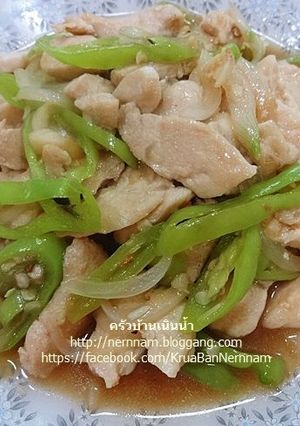 รูปของ ไก่ผัดพริกหยวก