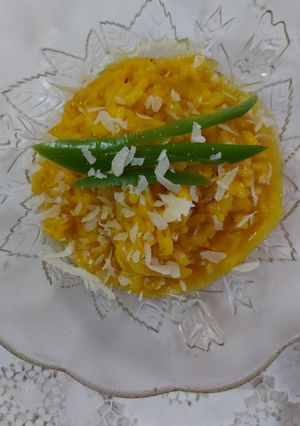Una foto de Risotto alla milanese