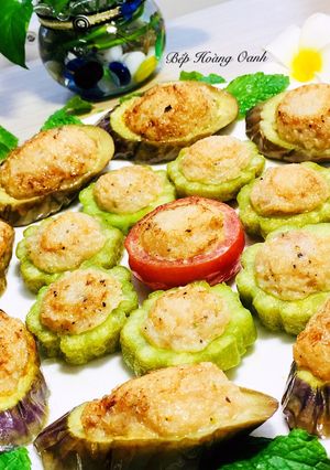 Hình của món Cá Thác Lác Nhồi Rau Thập Cẩm Chiên.
