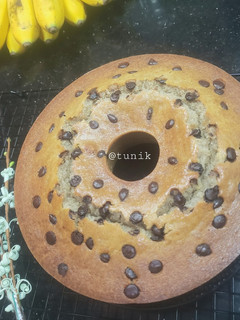 Foto resep Banana Cake ala Farah Quinn (2 telur, no mixer)