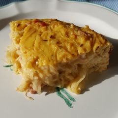 A picture of My Mother's Onion Cake.