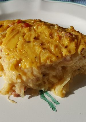 A picture of My Mother's Onion Cake.