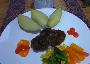 Gampangnya Menyajikan 103. BISTIK#steak Daging giling ala Dapoer-94 Ala Warteg