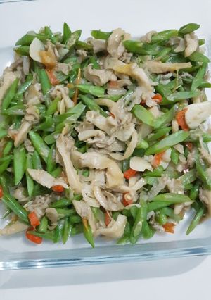 Foto resep Tumis buncis jamur tiram