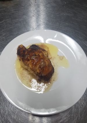 A picture of Peach Dumplings.