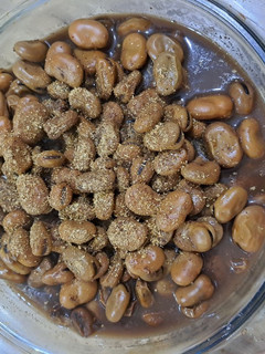 عکسی از دستور باقالی پخته