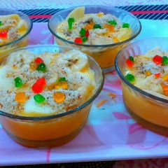 A picture of Fruits Custard.