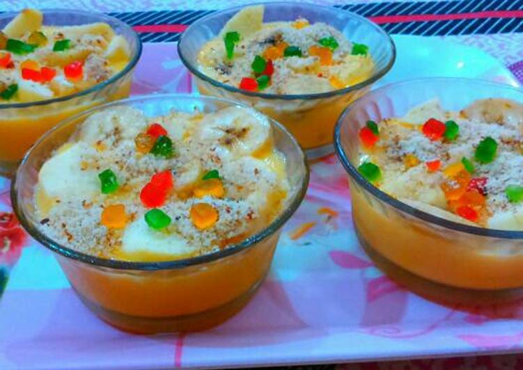 Recipe of Homemade Fruits Custard