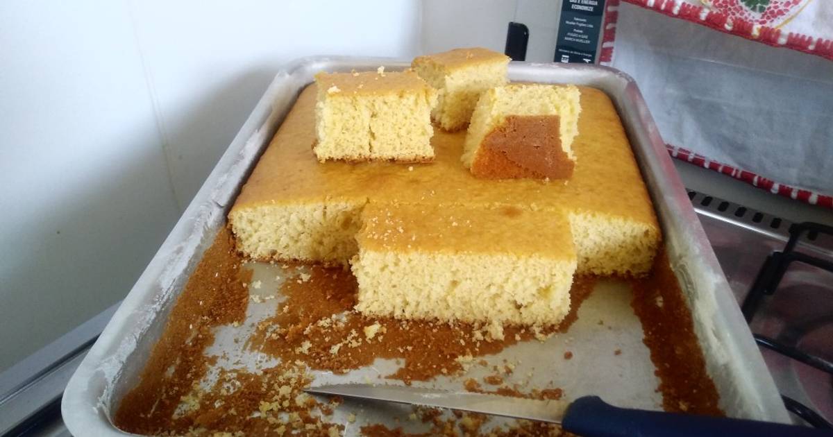 Receita de bolo de fubá simples