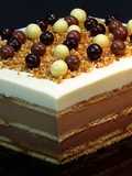 Tarta de 3 chocolates con galletas (TARTA SIN HORNO)