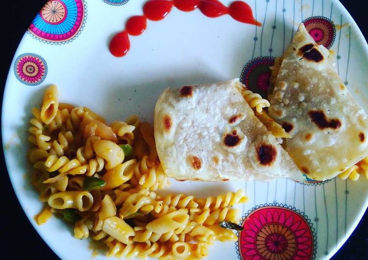 Recipe of Perfect Veggie Pasta wraps