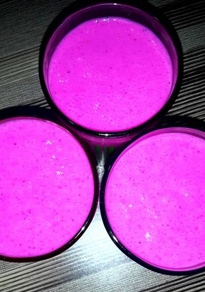 Foto resep Smoothies buah naga, mangga, jeruk