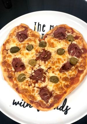 Une photo de Pizza cœur