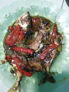 Foto resep Ikan asin peda merah pedas