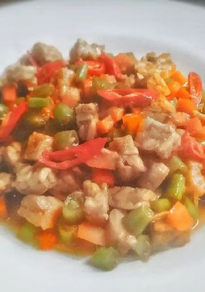 Foto resep Tumis Orak-arik Tempe Wortel Buncis