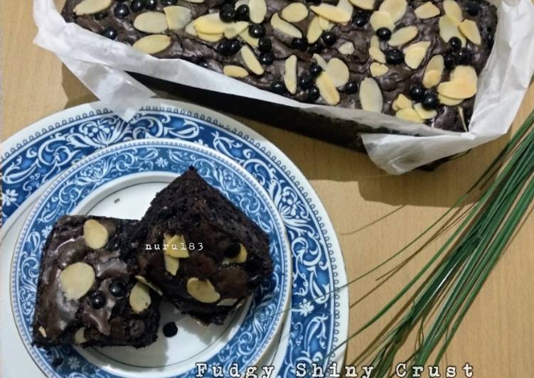 Resep Fudgy Shniy Crust Brownie Enak Terbaru Dan Cara Membuat