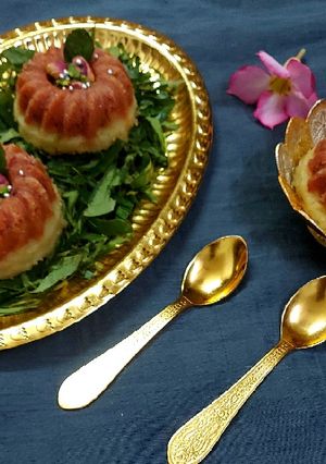 A picture of Banana Beetroot Sooji Halwa.