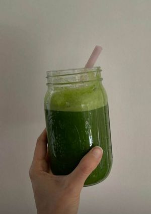 Foto de Sumo de Espinafres, Gengibre e Laranja
