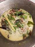 Gulai Ikan Selais daun pakis / ikan salai khas riau