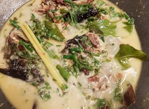 Foto resep Gulai Ikan Selais daun pakis / ikan salai khas riau